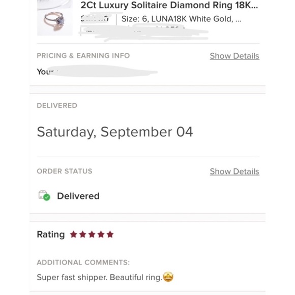 🛳 2Ct Luxury Solitaire Diamond Ring 18K White Gold - Picture 15 of 16